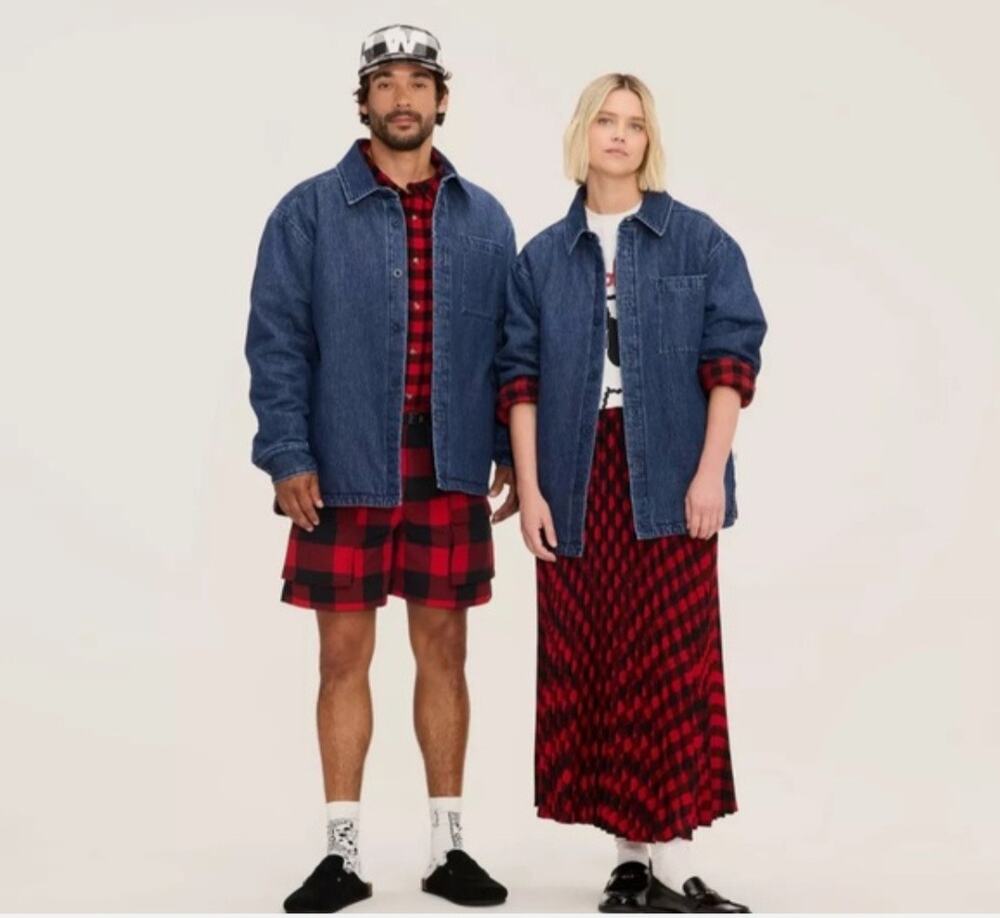 Woolrich Unisex Denim Shacket Men's Size: Large(42/44) or Women Size: XL(16/18)